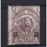 Italian Somaliland 1923 definitive overprinted SG 33 used, Cat Value £37