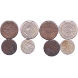 India 1803 5 Cash, East India Company, AEF, 25 Anna Token, J.H. Somerville/ India, Burma and Ceylon,
