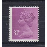 Great Britain Errors and Varieties 1985 31p Machin 'Misperfoarted' SG X919, u/m Mint