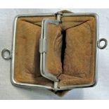 Bygones - Vintage Coin Purse Suede, small ladies coin purse, used but in good condition. (60mm x