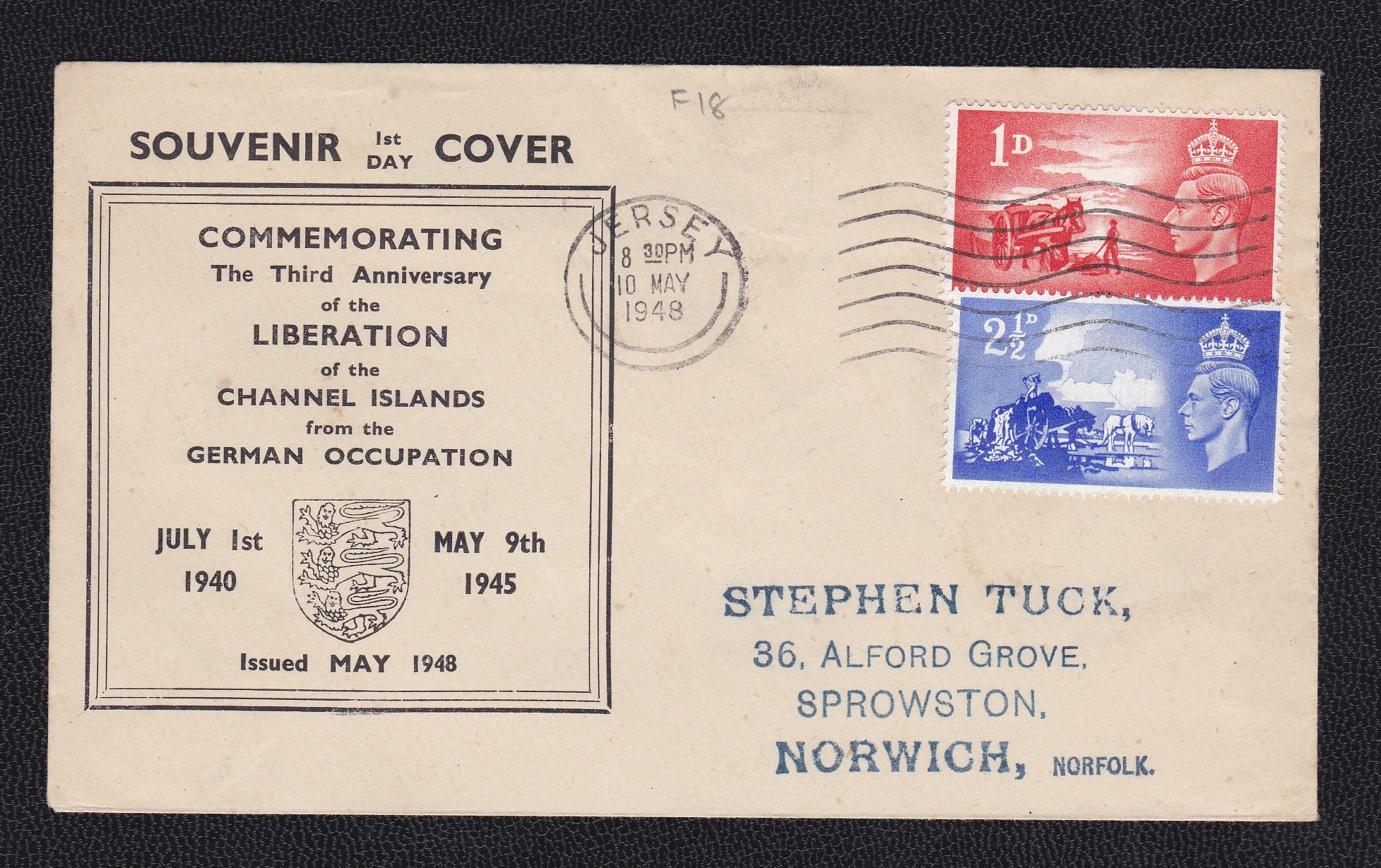 Great Britain 1948 (10 May) Liberation of The Channel Islands illustrated First Day Cover.