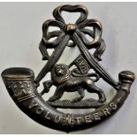 London Volunteer Regiment (Later 4th Battalion) WW1 VTC cap badge (Blackened bras, lugs) a scarce