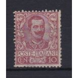 Italy 1901-m/mint (SG65-10c) definitive cat value £120
