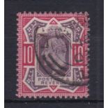 Great Britain 1911-13-10d dull reddish purple and carmine pink (SG311)(spec M42(3) fine used.