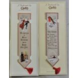 Cash's Woven Silk Bookmarks-Two beautiful winter scene bookmarks in immaculate condition(Ice