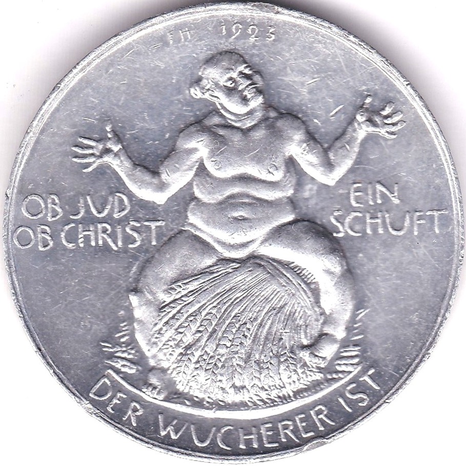 German Aluminium Der Wuchererist Token, Crown size, AUNC - Image 3 of 3