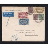 India (1 Mar) env Airmail Bombay to Berlin with 1929 Aics 3a, 6a and 12 anna's, Siemens Commercial