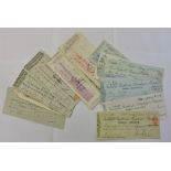 Cheques - A good range of old cheques including: Barclays forerunners (Gumeys etc), (30)