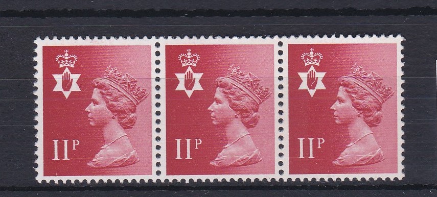 Great Britain 1976 - Northern Ireland 11p, Missing Phosphor, R plus two bands SG N130, u/m Mint