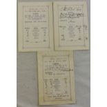 Shooting - Result cards for the Norfolk area, two for Easton Park dated 1912 and one for Somerley