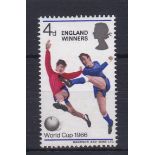 Great Britain 1966 World Cup Winners, variety 'Face Double', SG 693 u/m Mint