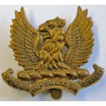 The Earl of Carrick's Own Ayrshire Yeomanry (Hussars) cap badge (Brass, slider) made by J.R.