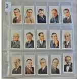 Wills 1934 Raiso Celebrities A and second Series sets 50/50, EX