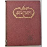 The Authentic Pictorial Record of King George VI. Hardback, 95 pages. Red cover, gold lettering.