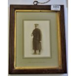 WWI Framed photo of a British officer from the Royal Staffordshire Regt, Shows the officer