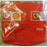 Michael Shoemacher T Shirt-formula one racing shirt, signed by Michael him self, worn, in good