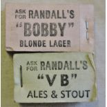 Bus Tickets - Guernsey - Unopened of 50-24p+29p(100) quite scarce-Randalls 'VB' Ales + Stout on
