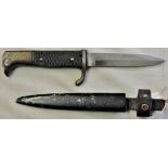 German WWI Trench Knife, makers mark: Carl Eickhorn, Solingen, in excellent condition for its age.