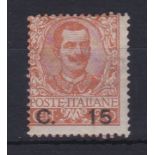 Italy 1905 (SG73) m/mint surcharge definitive cat value £95