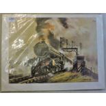 RAILWAYANA - David Weston - 'Green Arrow'. Colour print. 1976. 18"x14". Good condition.