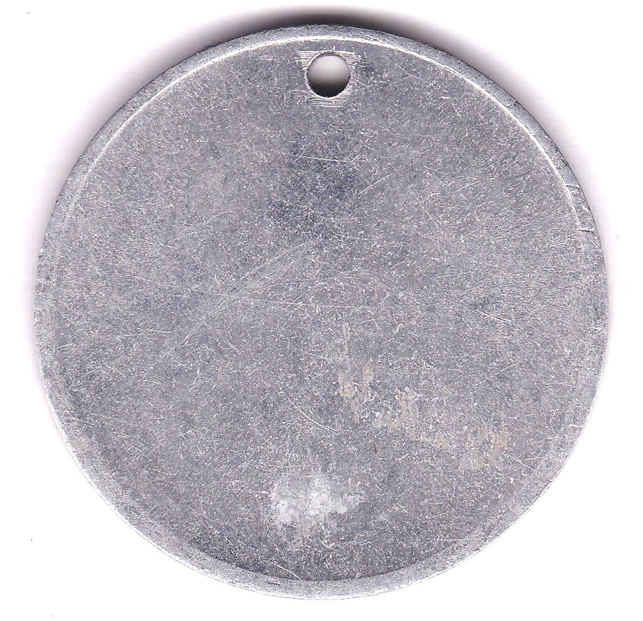 New Guinea Token, 15/-, Aluminium (half-crown size). Head Tax 1939-1940, 10/- Territory of New - Image 3 of 3