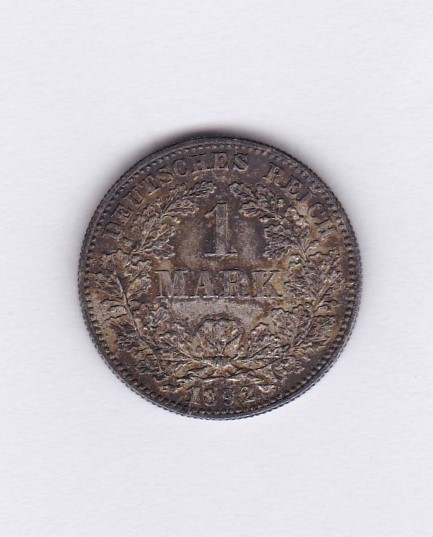 Germany (Empire) 1892 F, Mark GEF/AUNC KM14, low mintage - Image 2 of 2