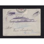 Czechoslovakia - 1920 Officially opened and Returned, label sealed, mis-addressed envelope '