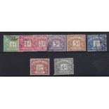 Great Britain-Postage Dues 1914-18, 1/2d to 1/- used, with 2d, 5d, 1.1/2d and 4d m/mint.