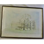 Framed Water Colour-1974-by Langhan, in very good condition