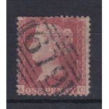 Great Britain - 1857-63 1d Rose-Red SG38-41, wmk large crown, short stamp-perf error lettered A.C.