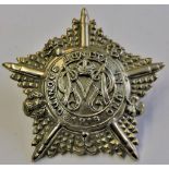 Guards Machine Gun Regiment 1916 Cap Badge (White-Metal, lugs) K&K: 923