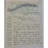 Automobilia - 1897 (24th Sept) Henderson Kandt & Co Ltd engraved letter headed appointment of