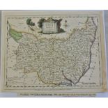 Antique Maps - 1966 Map from Elliss English Atlas(copied from Kitchins map of 1764)25cmx19cm, very