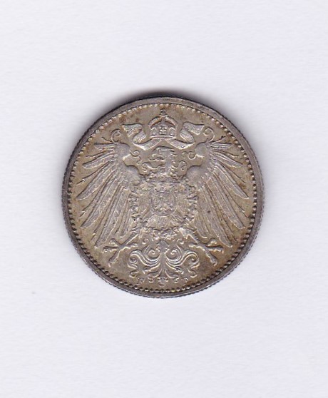 Germany (Empire) 1892 F, Mark GEF/AUNC KM14, low mintage