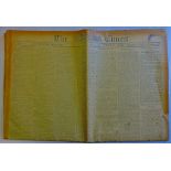 1924 10th April 'Late London Edition of 'The Times'. Includes: Deaths, Marriages etc. Two central