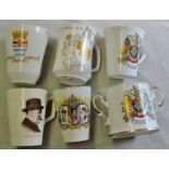 Royalty-A collection of commemorative china ware, 1935-1977- plus a Winston Churchill mug dating
