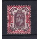 Great Britain 1911-13-10d dull reddish purple and carmine,(SG311) fine used
