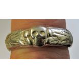 German WWII Pattern SS Honour Ring, owners details to inside. See Terms and Conditions.