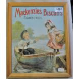 Framed Advertising Print - 'Mackenzie's Biscuits, Edinburgh, very good condition