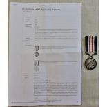 British WWI Military Medal to 13046 Cpl. W.C. Balls, II/Suffolk Regiment, with some research. An