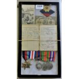 Canadian WWII Medal Group to Louis Greenberg from Toronto, including his Silver Volunteer Service