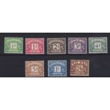 Great Britain-Postage Due 1936-37-1/2 to 2/6 m/m set (8)