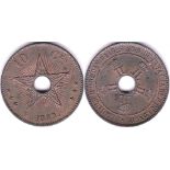 Belgian Congo 1889 10 Cents, KM 4, AUNC