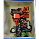 Tractors - a range of seven models in a box