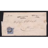 Germany (Baden) 1961 Wrapper used PFHLLEBODE to HUNGARY with 3 Kreuzer bluetied by superb 110