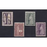 Belgium 1928 Orval Abbey SG 462-463 used, SG 464 used, SG 466 used, cat value £32.25p