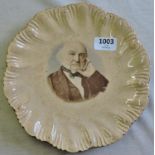 Vintage 1900's Plate with the image of Gladstone in the centre. Excellent quality.