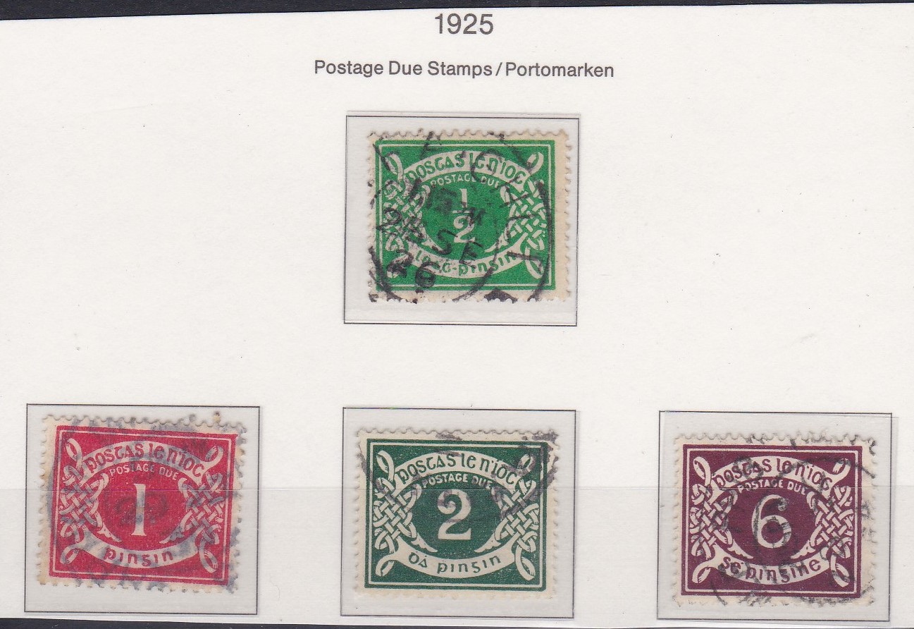 Ireland 1925 - postage due set (4) fine used