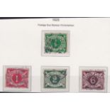 Ireland 1925 - postage due set (4) fine used