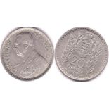 Monaco 1947 20 Francs, GEF, KM 124